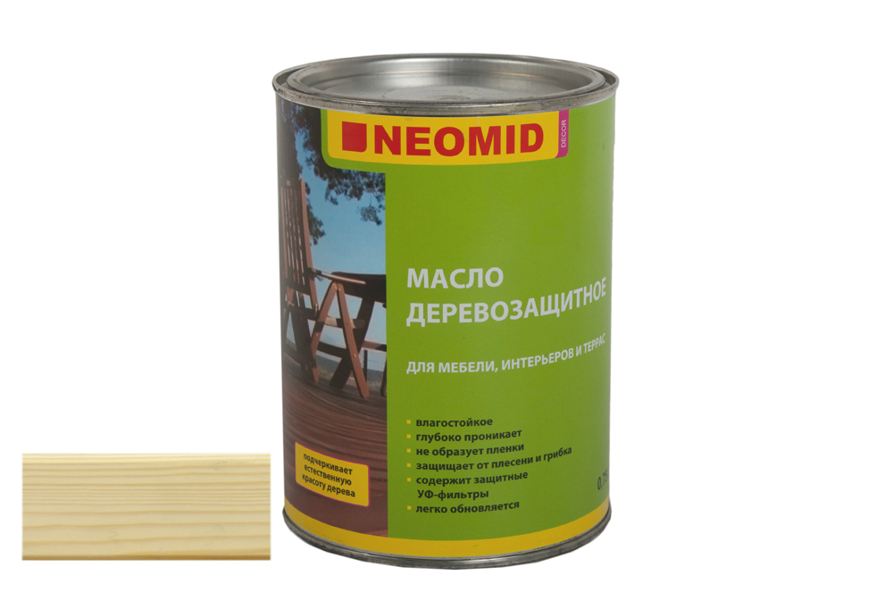 Бесцветный 0,75л Неомид масло деревозащитное для мебели и интерьеров